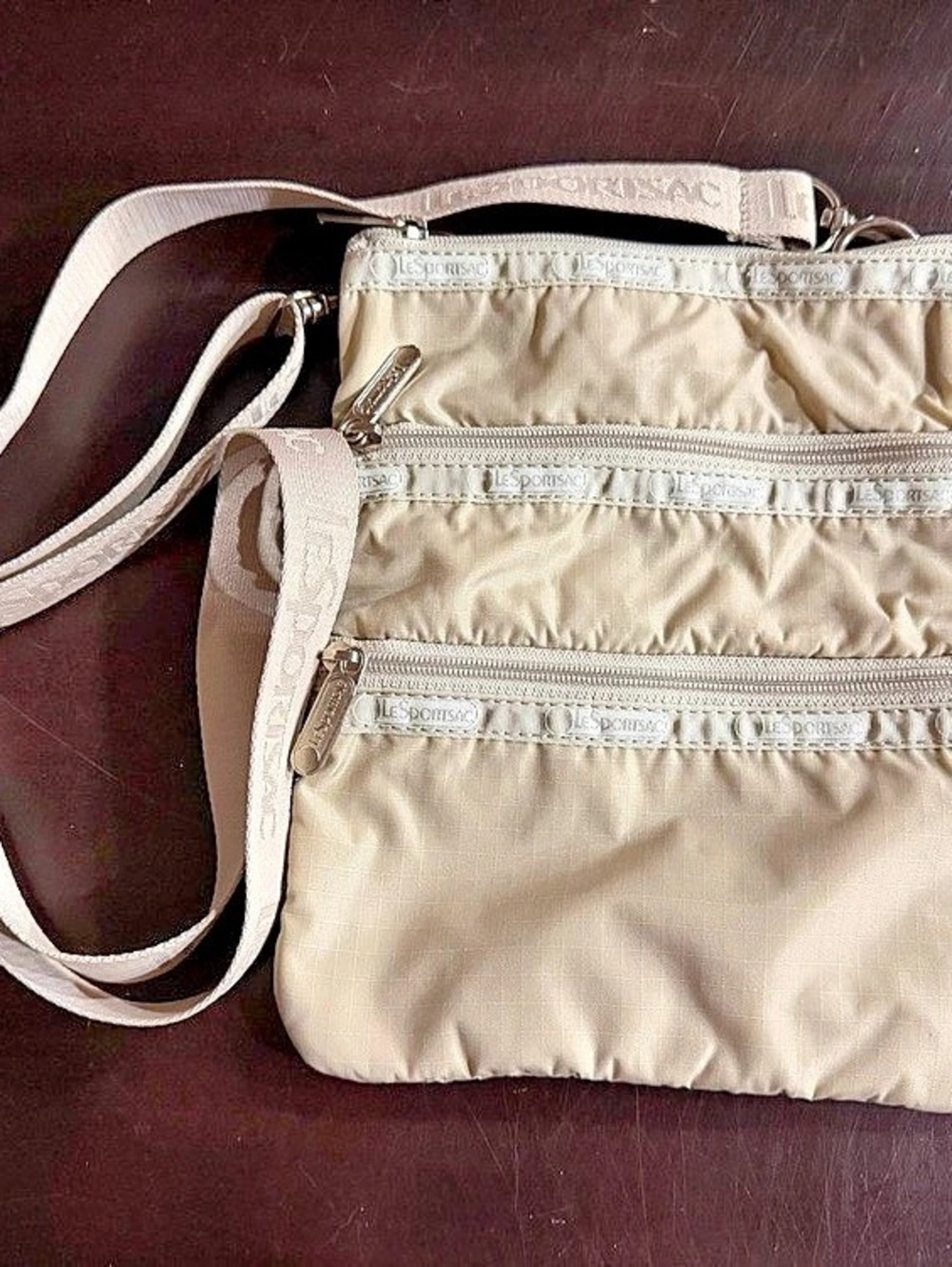 LeSportsac Kasey Crossbody Cream Bag